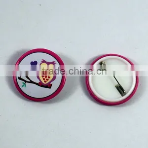 Custom Made Button Plastic Badge / Cheap Pin Plastic Badge thumbnail-1