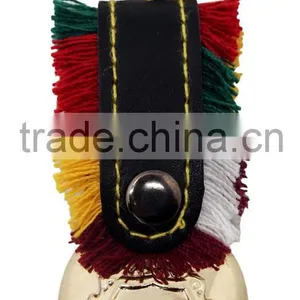 1.2''mini Metal Cow Bell With Logo Printed and Keyring Leather Strap as Souvenirs thumbnail-6