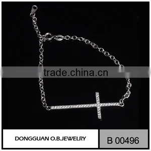 Charm Bracelet Cross Shape Zircon Bracelet Jewelry thumbnail-1