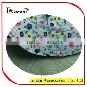 2016 Girls 100%cotton Reversible Floral Sunhat thumbnail-6