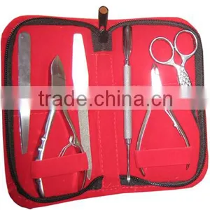 Beauty Instrument Manicure Leather Box Kits, thumbnail-1