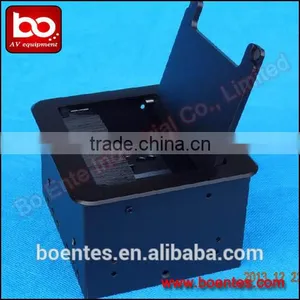 Black Desktop Socket/Aluminum Brushed Tabletop Power Outlets/Desk Sockets Box thumbnail-1