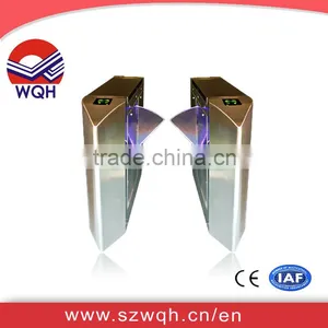 RFID Interface CE Certificate Waist High Bidirectional Full Automatic Fast Speed Stainless Steel Access Control Flap Turnstile thumbnail-1