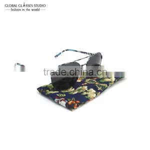Very Soft Cloth Bag Sunglass Pouches Flower Design Chinese Style Pouch For Small Sunglass & Eyeglasses 85*175mm BDH09X thumbnail-5