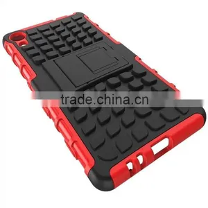 Hybrid 2 in 1 Kickstand Armor Case for Sony Z4 thumbnail-1