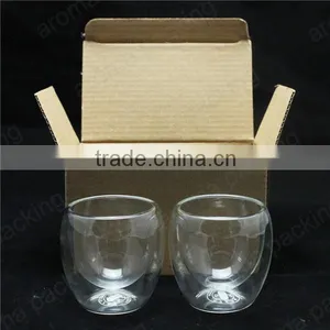 High Quality Double Wall Borosilicate Glass Cup With Color Box Packing thumbnail-2
