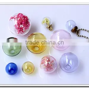 All the Accessories Can be Offered:chains+small Fittings+pendants&charms >< Bulk Designs for Hollow Transparent Glass Ball Rose thumbnail-1