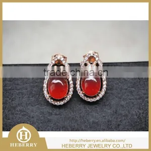 Precious Garnet Gemstone Earring Crystal Wholesale thumbnail-5