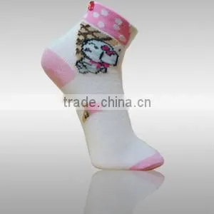 Cute Design 100% Cotton Soft Wear Baby Girls Socks thumbnail-1
