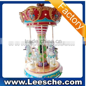 Newest Carousel Games for Kids Ride on Horse Amusement Park Rides Coin Pusher Arcade Game Machine for Sale thumbnail-1