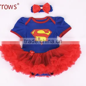 Children Garment Infant 2pcs Clothing Sets Suit Princess Tutu Romper Dress/Jumpersuit Party Birthday Costumes thumbnail-5