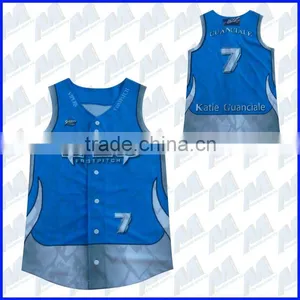 100% Polyester Adult Sublimated Softball Uniform thumbnail-1