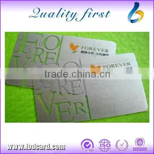 Transparent PVC Business Card With Silver Background thumbnail-1