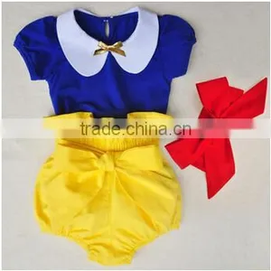 Wholesale Baby Clothes Supplier Kids Shirt and Shorts With Head Band thumbnail-1