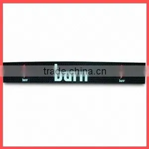 Eco-friendly Soft Silicone Pvc Logo Bar Rail Mats thumbnail-1