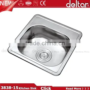 Guangdong Kitchen Bowl Single Kichen Sink Factory 304 Oval Shape Stainless Steel Kitchen Sink thumbnail-4
