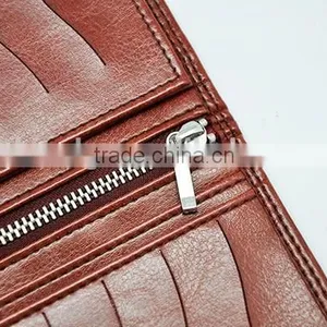 Leather Money Wallet With Zipper Pouch thumbnail-6