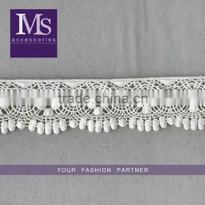 Newest Design 6.5cm Width Cotton Indian Saree Border Lace Trim Wholesale thumbnail-1