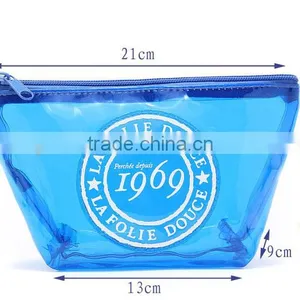 2015 New Design Promotional Silk Screen Small Clear PVC Cosmetic Bag thumbnail-4