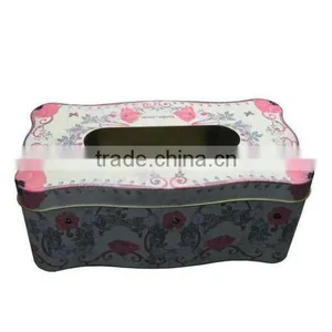 Size:230*150*60mm With Hold Beatiful Shape for Package Tissue Tin Box thumbnail-1