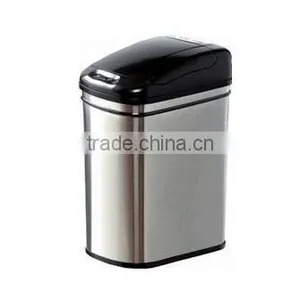 Stainless Steel Sensor Trash Bin Automatic Trash Can Dust Bin Waste Can Hand FreeKSLD-3-15LB One Touch Dustbin thumbnail-2