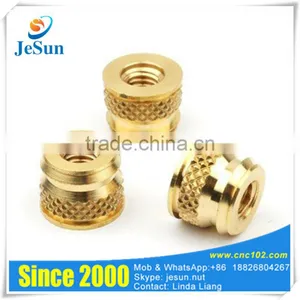 Free Sample Brass Threaded Inserts Brass Moulding Inserts Nuts M8 thumbnail-1