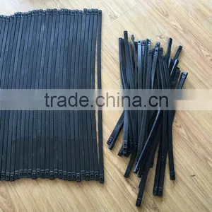 EPDM RUBBER TIE DOWN STRAP WITH GALVANIZED S HOOK 10" 15" 21" 31" 41" thumbnail-2