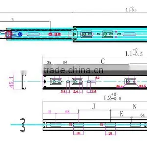 LMS Ball Bearing Drawer Slides Roll Forming Machine thumbnail-2