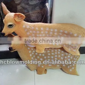 OEM Blow Molding Simulation Animal Lively Plastic Wolf Mould Design thumbnail-3