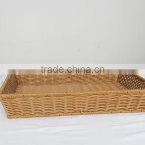 Plastic Rectangle Woven Bread Basket thumbnail-4