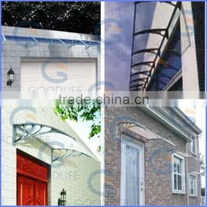 Polycarbonate 40mm Wall Awning Bracket for Doors and Windows thumbnail-6