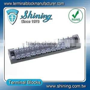 TB-2512 With Cover 25A 12 Pin Modular Screw Terminal Block Connector thumbnail-1