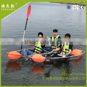 Amazing Polycarbonate Glass Bottom Transparent Kayak With Two Paddles thumbnail-1