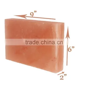 9 x 6 x 2 Inch Salt Tiles Plates Himalayan Natural Crystal Rock for BBQ Barbecue Cooking Searing Serving thumbnail-1