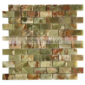 Colorfull Top Quality MULTI GREEN ONYX MOSAIC TILES COLLECTIONS thumbnail-5
