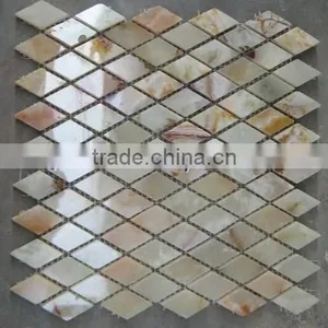 NEW COMMING 2017 NEW PRICE LIGHT GREEN ONYX MOSAIC TILES COLLECTIONS thumbnail-2