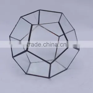 Attractive Indoor Decor Glass Flower Vase Clear Glass Terrarium Globe thumbnail-4