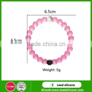 Female Favorite Fshion Jewelry Silicone Spiky Bead Bracelets/Cheap Custom Silicone Bracelets thumbnail-4