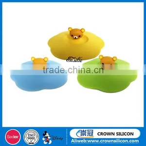 Food Grade Drinking Heat Resistance Panda Silicone Cup Lid thumbnail-3