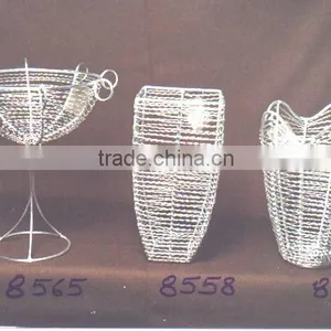Wire Round Basket Aluminium Anodised thumbnail-1