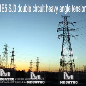 MEGATRO 110kV 1E5 SJ3 Double Circuit Heavy Angle Tension Tower thumbnail-1