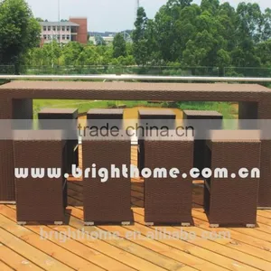 Rattan Bar Chair Bar Set thumbnail-1
