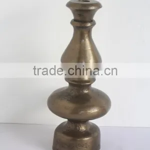 Rough Cast Metal Lamp Made in Aluminium in Antique Brass Finish thumbnail-1