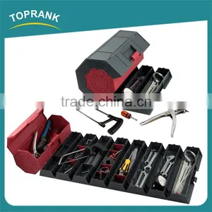 New Design Household Multifunction Compartment Folding Rolling Plastic Tool Storage Box thumbnail-1