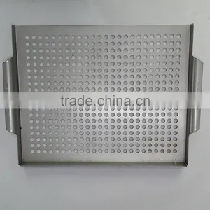 Non-stick Iron Square Grill Bbq Basket thumbnail-3