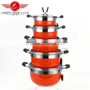 Special Design Economics Price Double Handle Stainless Steel Milk Cooking Pot thumbnail-2