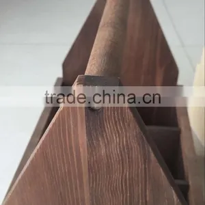 Custom Logo Printing Color Wooden Beer Carrier,Wood Bottle Carrier,Wooden Bottle Holder thumbnail-4