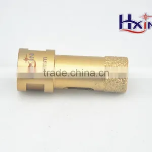 Gold Color Brazed Diamond Hole Saws for Hard Marble / High Quality Diamond Core Drill Bits thumbnail-1