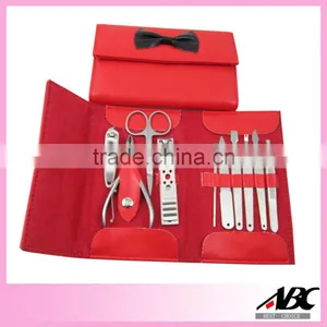 Elegant Black Color Pouch 7pcs Manicure Pedicure Tools thumbnail-5