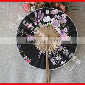 New Style Windmill Shape Bamboo Fabric Fan thumbnail-2